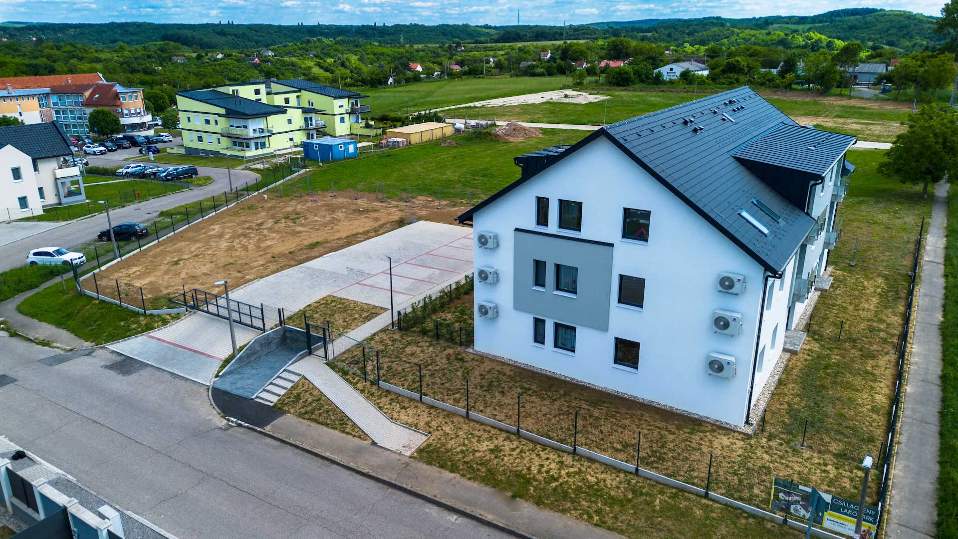 A Csillagfény Lakópark madárnézetből