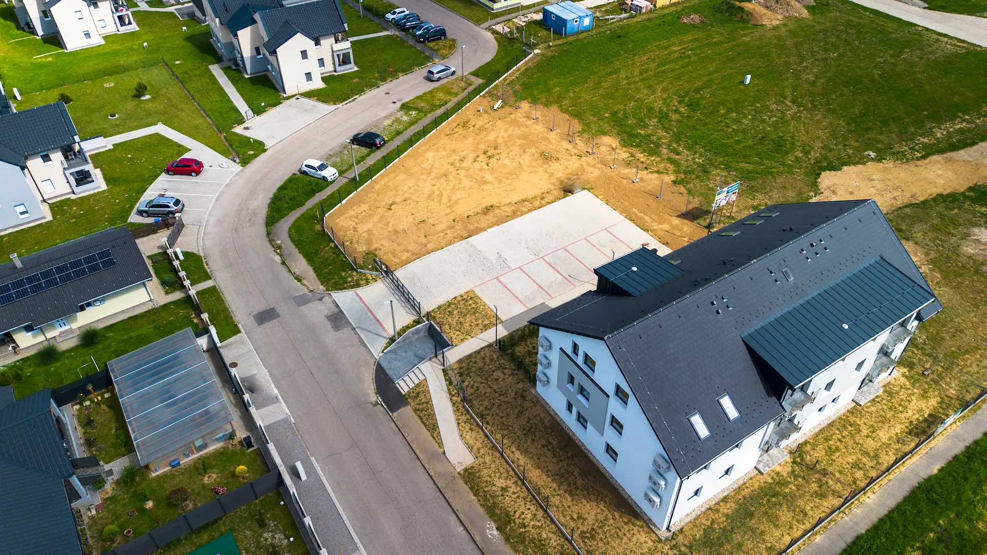 A Csillagfény Lakópark madárnézetből